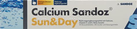 Calcium Sandoz Sun Day Brausetablette Vitaland Ch