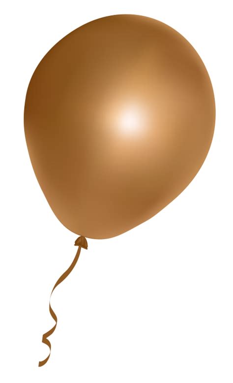 Golden Brown Balloon Png Clipart Png Mart