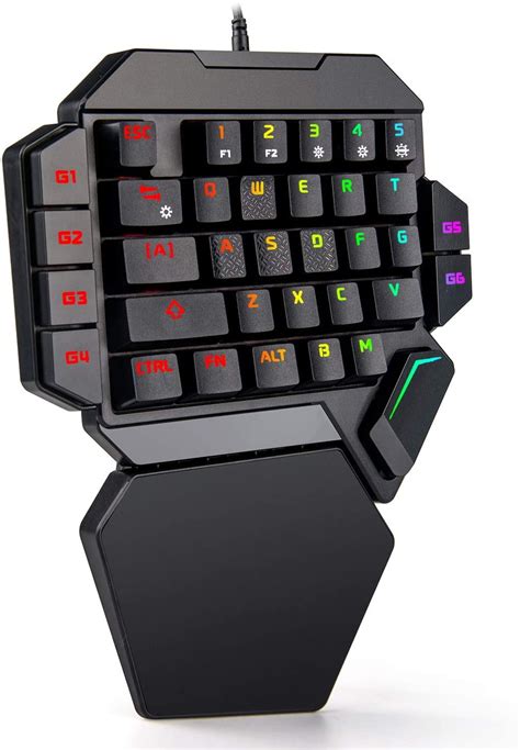 35 Keys USB RGB Backlit Portable Mini Gaming Keypad Ergonomic