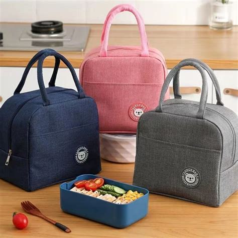 3 Portable Large Waterproof Thermal Insulation Food Lunch Box Bag