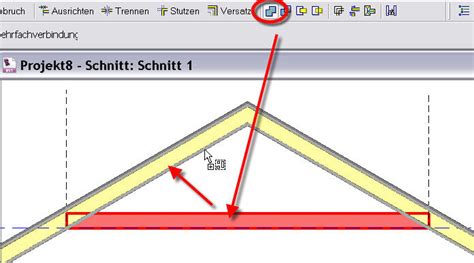 Geschossdecke mit Schrägdach verschneiden Autodesk Autodesk REVIT