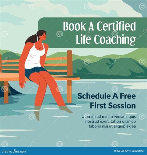 Book Certified Life Coaching Schedule Session Stock Vector