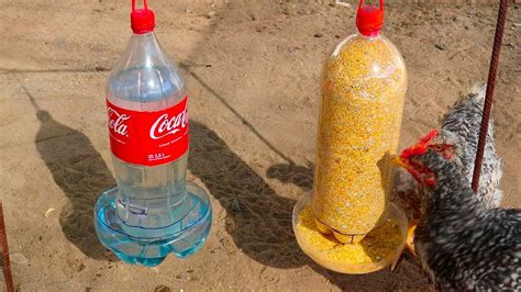 Como Hacer Comedero Y Bebedero Para Gallinas Con Botellas De Plastico