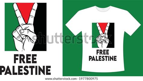 Free Palestine Tshirt Design Tshirt Design Stock Vector Royalty Free