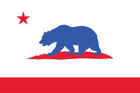 Simplified Californian Flag : r/vexillology