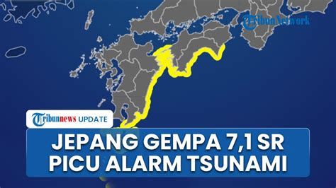 Jepang Dilanda Gempa Bumi 7 1 SR Peringatan Tsunami Dikeluarkan