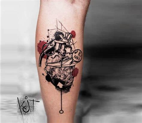 Grenade Heart tattoo by Koit Tattoo | Post 18580