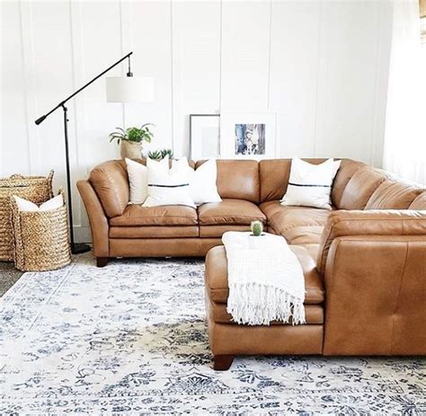 leather sectional sofa modern farmhouse living room decor bonus room decor bo | Leather couches ...