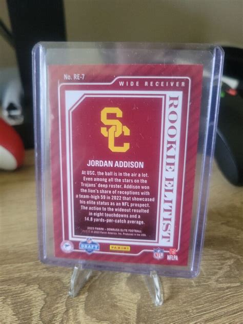 Jordan Addison Panini Donruss Elite Rookie Elitist Re Vikings