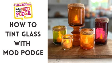 How To Tint Jars With Mod Podge And Food Coloring YouTube