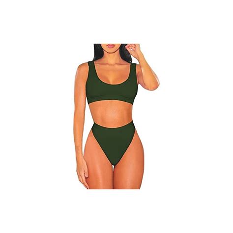 Viottiset Bikini A Vita Alta Crop Top Due Pezzi Costumi Da Bagno Per