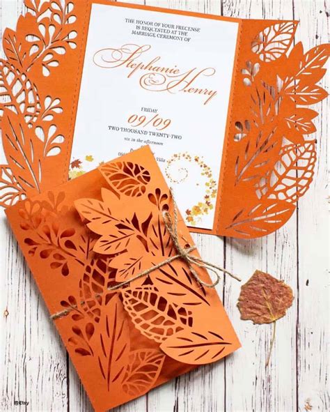 Fall Wedding Invitations To Complement Your Wedding Stationery – decorandjoy