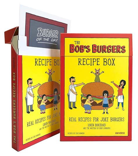 The Bobs Burgers Recipe Box Real Recipes For Joke Burgers Bouchard