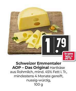 Schweizer Emmentaler Aop Das Original Angebot Bei Inkoop 1Prospekte De