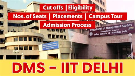 Everything About Iit Delhi Mba Cutoffs Eligibility Seats