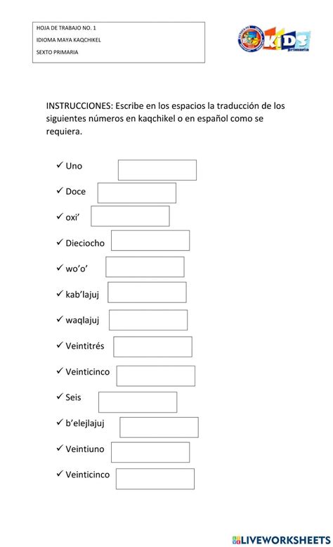 Numeros En Kaqchikel Line Chart Chart Bar Chart