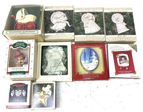 Lot - (10) Hallmark Christmas Ornaments