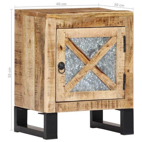 Table De Chevet X X Cm Bois De Manguier Massif Lis