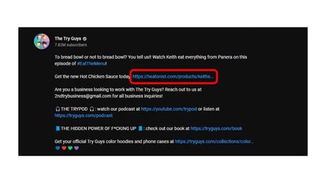 How To Put Links In YouTube Description