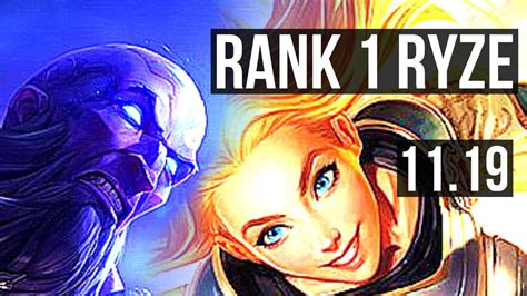 Ryze Vs Lux Mid Rank 1 Ryze 501 Br Challenger V1119 Youtube