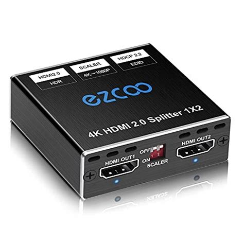 EZCOO Rozdzielacz HDMI 4K 60Hz 1080P 120Hz HDR Dolby Vision Atmos