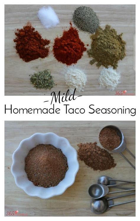 Homemade Taco Seasoning Mild Easy Taco Seasoning Recipe Gluten Free