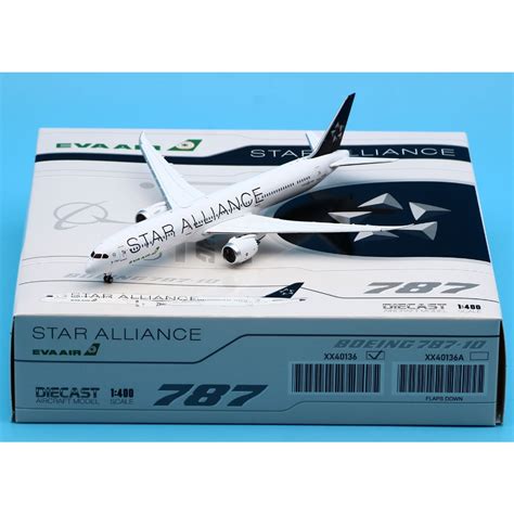 XX40136 Alloy Collectible Plane Gift JC Wings 1 400 EVA AIR