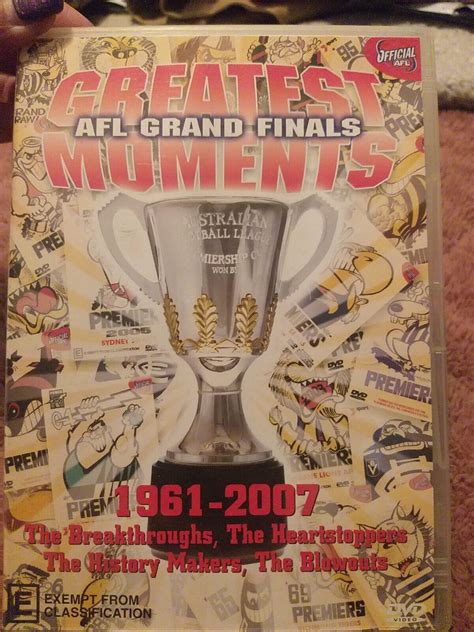 AFL Great Moments Of AFL Grand Finals DVD 2007 For Sale Online EBay