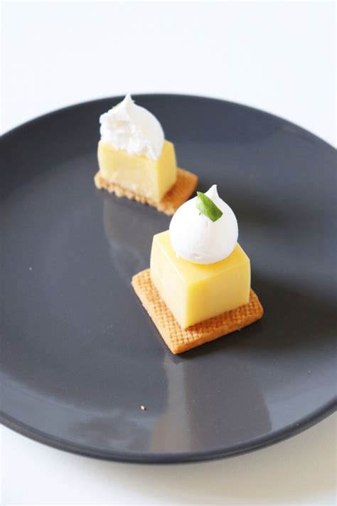 Mignardises tarte citron basilic meringuée Recette Olivia Pâtisse