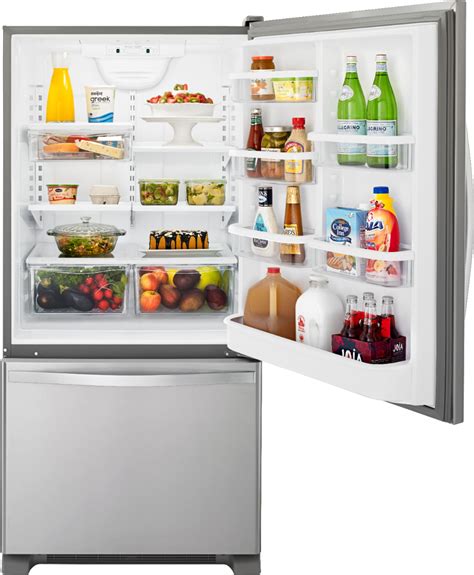 Questions And Answers Whirlpool 187 Cu Ft Bottom Freezer Refrigerator With Spillguard Glass