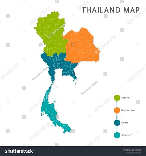 แผนที่ประเทศไทย เวกเตอร์และเวกเตอร์อาร์ตปลอดค่าลิขสิทธิ์และรับสิทธิ์