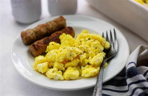 Scrambled Eggs And Sausage