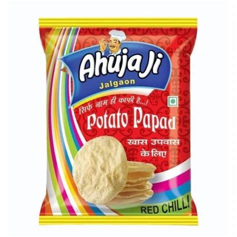 Pet Glossy Potato Papad Packaging Pouch Heat Sealed Capacity Kg At