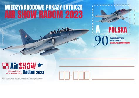 Międzynarodowe Pokazy Lotnicze Air Show Radom 2023 Poczta Polska