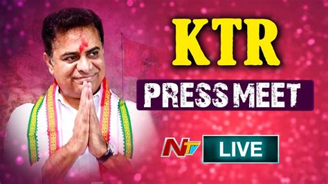 TRS Working President KTR Press Meet LIVE Election Results 2019 NTV