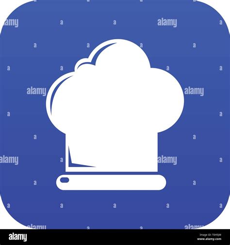 Chef hat icon blue vector Stock Vector Image & Art - Alamy