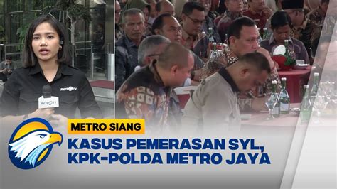 Supervisi KPK Polda Metro Jaya Kasus Pemerasan SYL YouTube