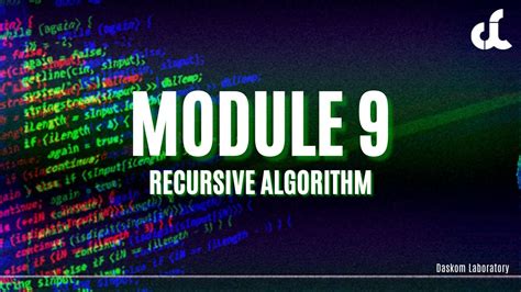 Module Tutorial Recursive Algorithm Youtube