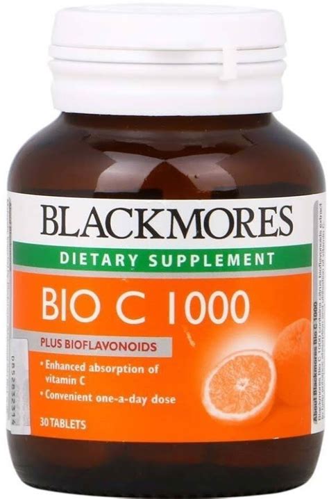 Blackmores Bio C 1000mg Dietary Supplement Vitamin C 1 Bottle X 30s