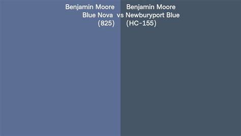 Benjamin Moore Blue Nova Vs Newburyport Blue Side By Side Comparison