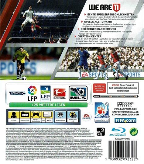 Fifa Soccer 11 2010 Box Cover Art Mobygames