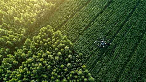 Premium Photo Precision Agriculture Technology Using Smart Drones