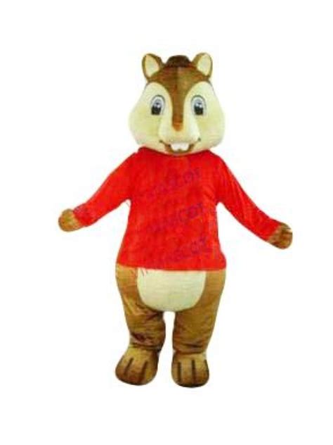 Hot Selling Cute Adult Cute Chipmunk Alvin Mascot Costumes Halloween