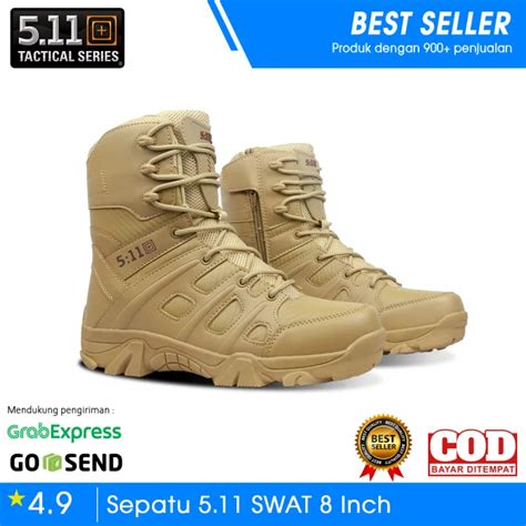 Sepatu Tactical Boots Militer Pria Taktis 5 11 SWAT Army Boot Militares