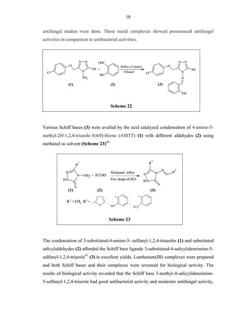 Synthesis Of Metal Based Biologically Active Derivatives Of Triazole Pdf