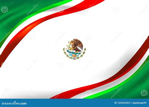 Concepto Del Fondo Del Color De La Bandera De M Xico Ilustraci N Del