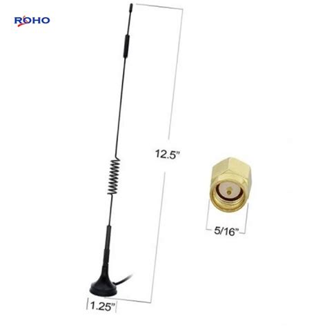 G G Omni Directional Spring Antenna With Sma Male Connector Magnetic