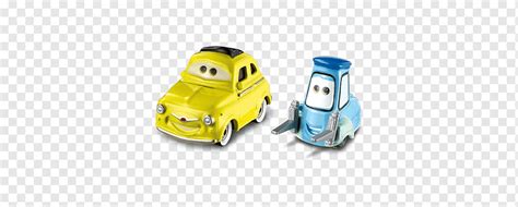 Rayo Mcqueen Luigi Guido Cars Luigi Coche Dibujos Animados