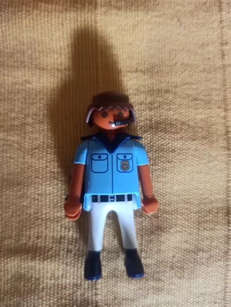 Personnage Playmobil Policier Tr S Bon Tat Eur Picclick Fr