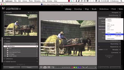 Adobe Photoshop Lightroom 4 Tutorial Working With Quick Develop Youtube